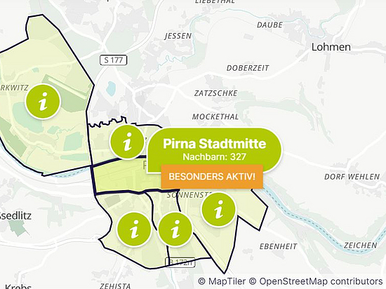 Karte nebenan.de Nachbarschaftshilfe über die Plattform nebenan.de