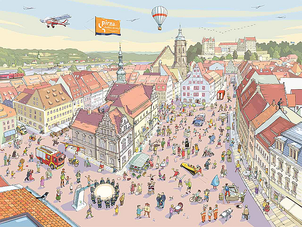 Suchbild – Pirnaer Wimmelbild