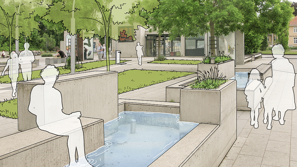 Begrünung ZOB Idee zur Bergrünung und Gestaltung des ZOB in Pirna