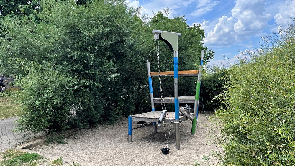 Kleinkindbereich Spielplatz am Elbufer in Pirna