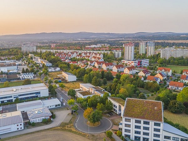 Luftbildaufnahme vom Stadtteil Sonnenstein