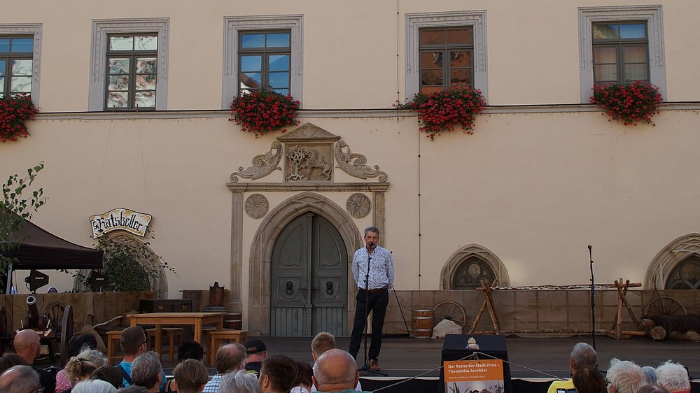 Schauspiel am Rathaus Pirna „Der Retter“