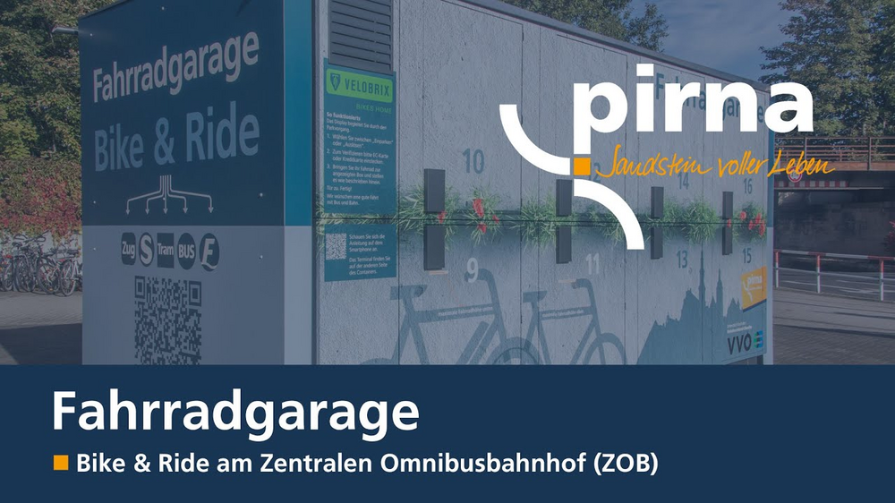 Fahrradgarage Pirna – Bike & Ride am Zentralen Omnibusbahnhof (ZOB)