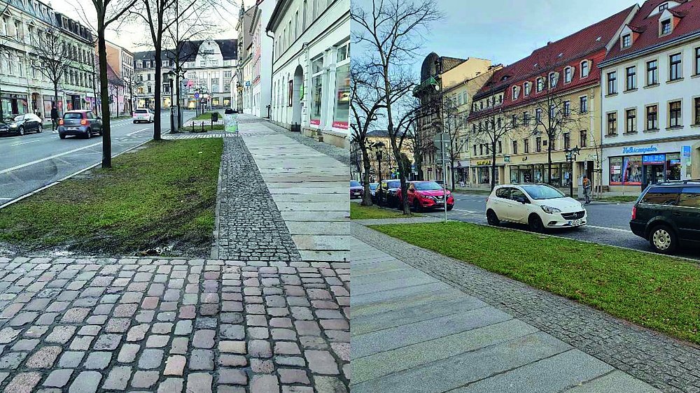 obere Breite Straße VOR Projektumsetzung der Stadtgärten