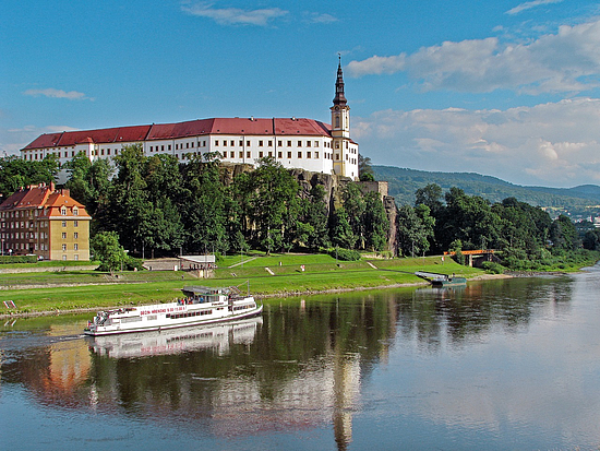 Schloss Decin Pirnas Partnerstadt Decin in Tschechien