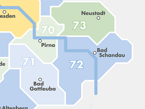 VVO-Tarifzonen im Überblick - Stand: Dezember 2018