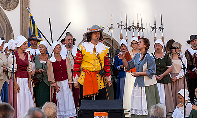 Die Bürger flehen General Banér