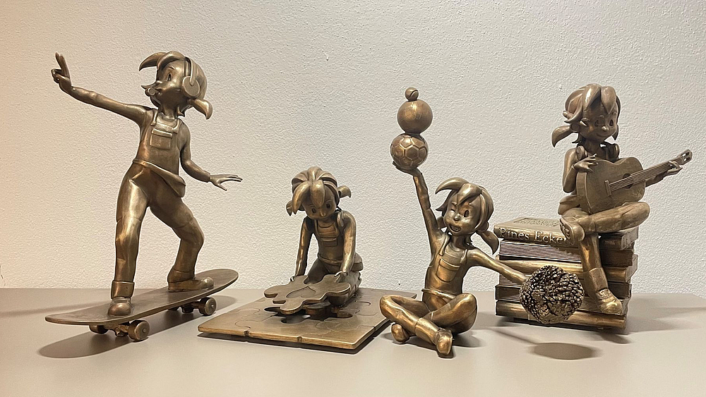 Pine Bronzefiguren Pine Bronzefiguren