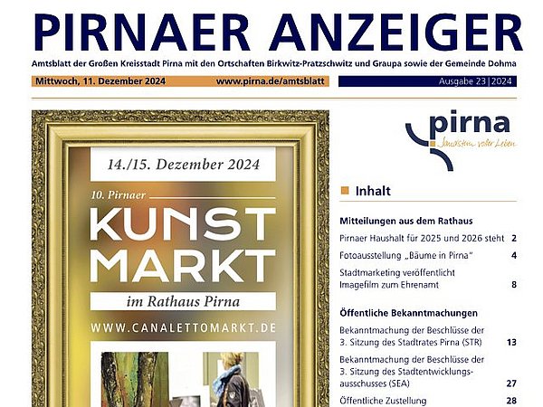 Pirnaer Anzeiger 23/24 vom 11. Dezember 2024