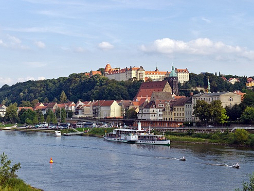 Elbpanorama Pirna im Frühling Elbpanorama Pirna im Frühling