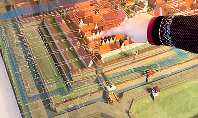 Stadtmodell der Dauerausstellung Modell von Pirna