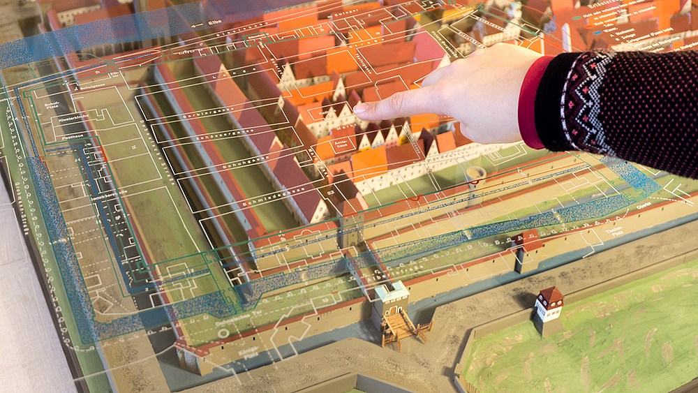 Stadtmodell der Dauerausstellung Modell von Pirna