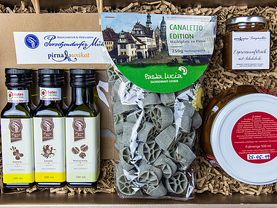 Pirna Unikat im Paket Geschenkbox mit Pirna Unikaten