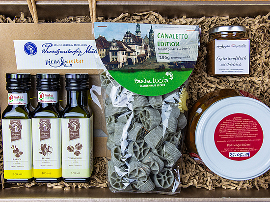 Pirna Unikat im Paket Geschenkbox mit Pirna Unikaten