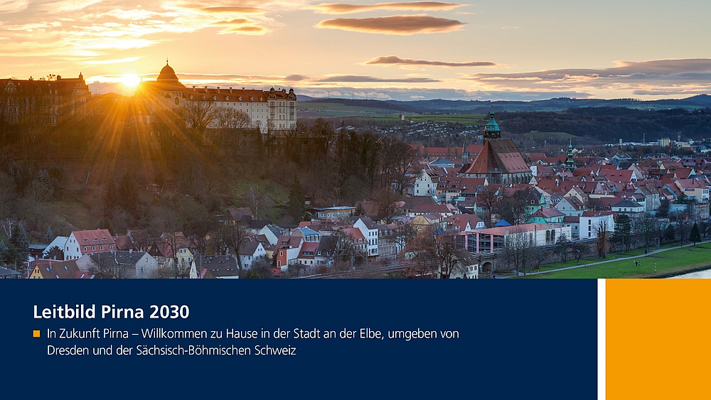 Leitbild 2030 Das Titelblatt von Pirnas Leitbild 2030