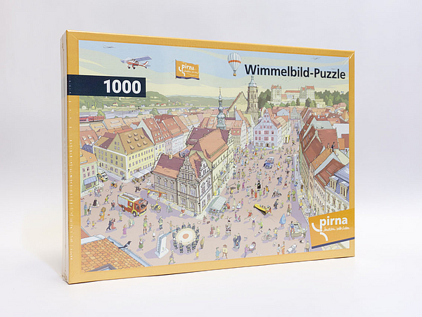 Pirna Wimmelbild Puzzle 1000 Teile