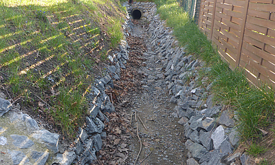 Mädelgraben Foto einer Maßnhame am Mädelgraben zur Unterhaltung