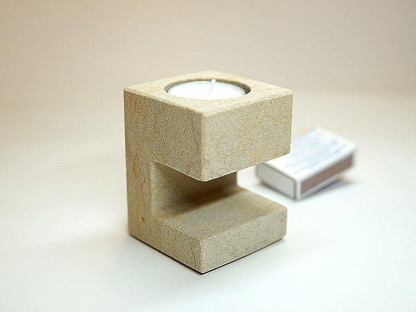 Sandstein Teelich eckig