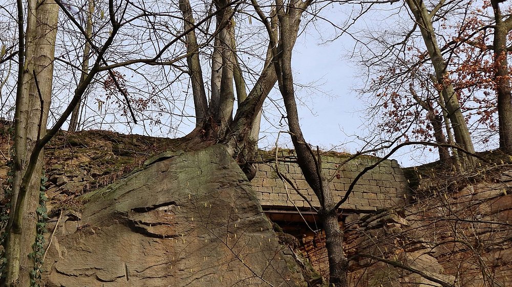 Stützmauer Radweg Pirna-Liebethal