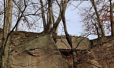 Stützmauer Radweg Pirna-Liebethal