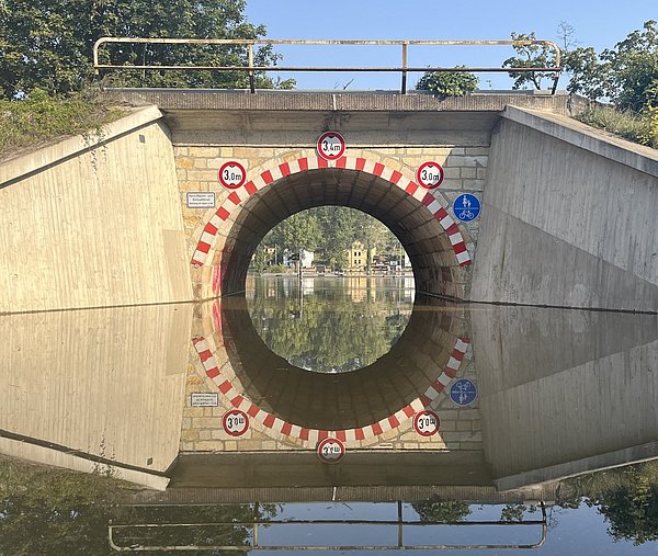 Hochwasser am Elbufer in Pirna