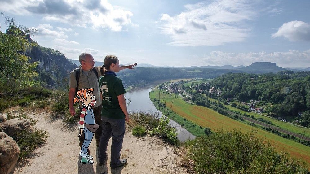 Kinderbloggerin Pine ist unterwegs im Nationalpark Sächsische Schweiz