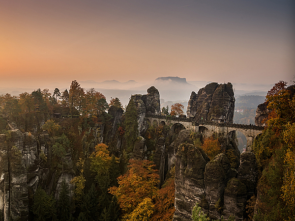 Basteibrücke Basteiaussicht und -brücke