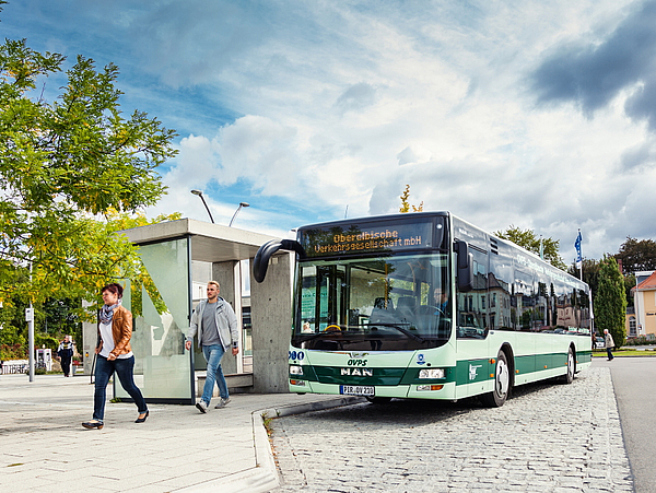 Öffentliche Verkehrsmittel Bus am ZOB Pirna